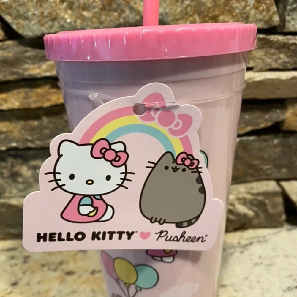 NWT Hello Kitty X Pusheen Acrylic Travel Cup - Picture 5 of 5